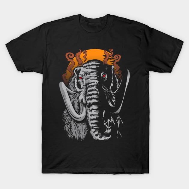 Mammoth Illustration T-Shirt by Titibumi